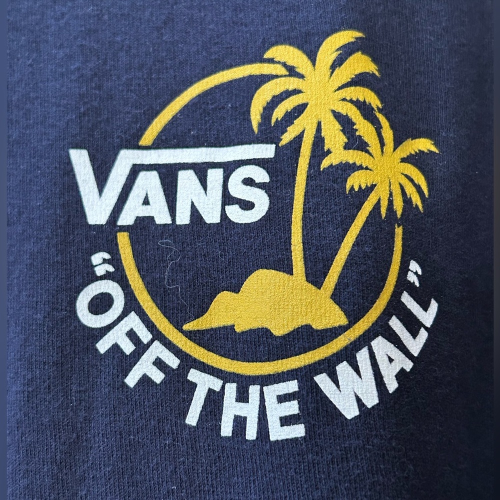 Vans Off the Wall Surf Palm Long Sleeve Skater Logo Graphic Tee Size XL - Picture 6 of 9